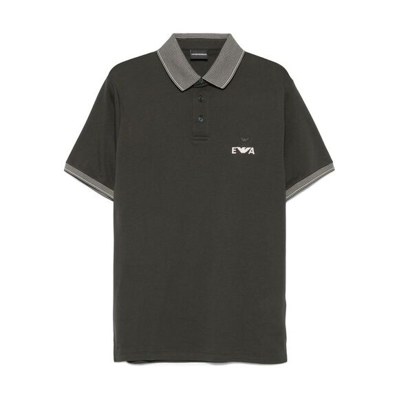 Emporio Armani Green Polo Shirts Men